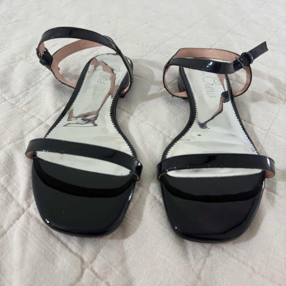 J. Crew Black Flats Size 8